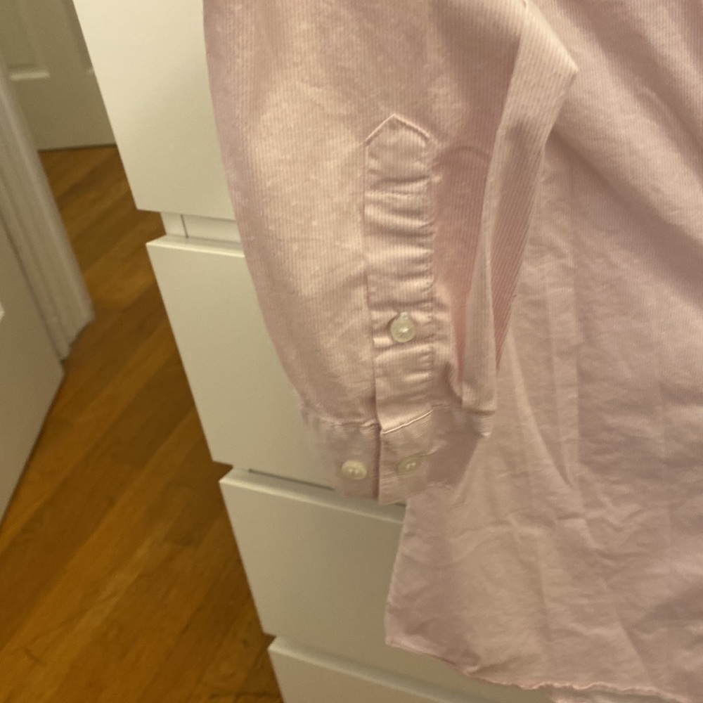 button down light pink top - Picture 4 of 4